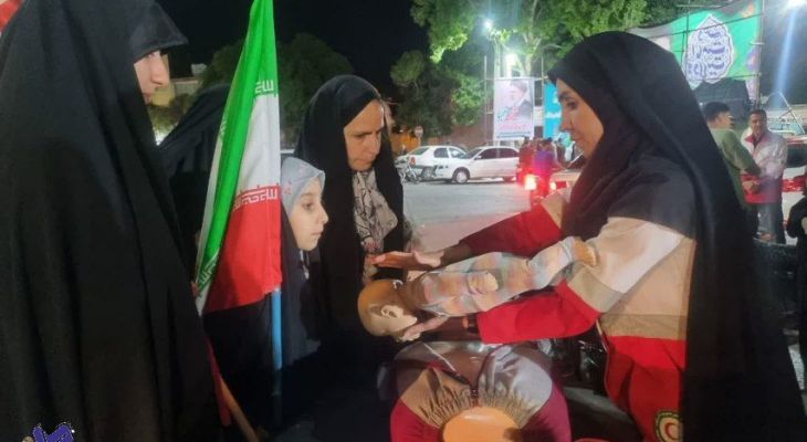 هلال احمر پای ثابت تجمعات شبانه
