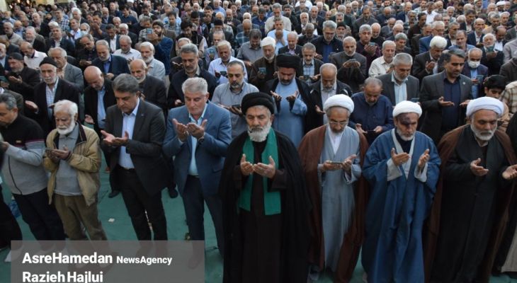 اقامه نماز باران در همدان