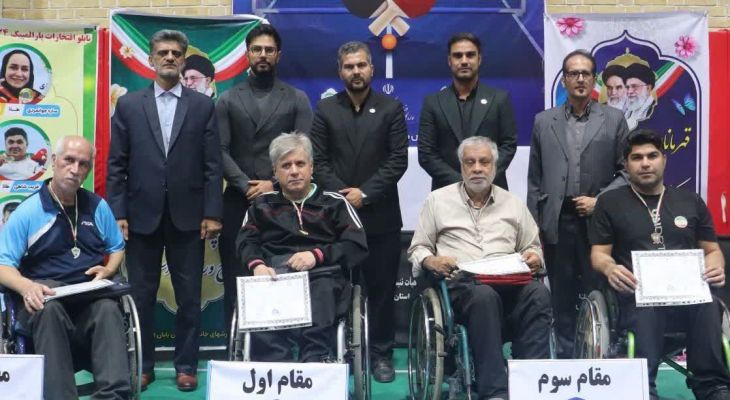 نظارت رحیمی بر مسابقات پاراتنیس شیراز