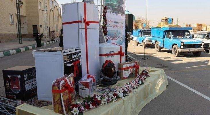 اهدای ۱۵ سری جهیزیه به نوعروسان نهاوندی