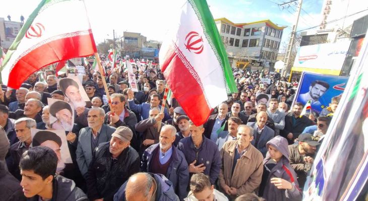 خروش عظیم همدانی‌ها همزمان با تشییع شهدای امنیت