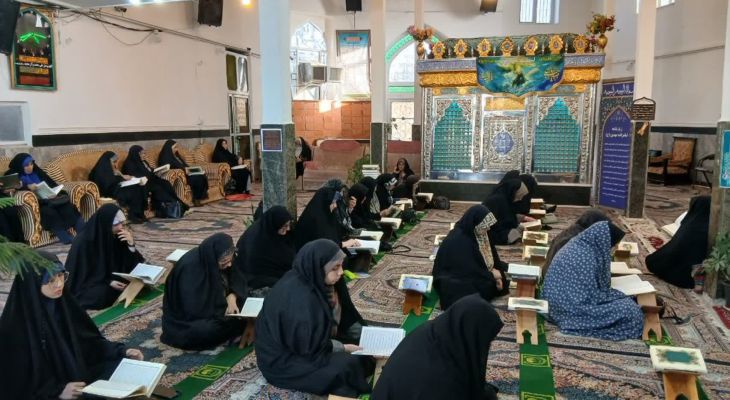 ضیافت نور با تلاوت آیات آسمانی+تصاویر
