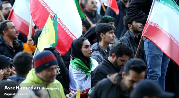 مراسم اربعین رهبر شهید در همدان