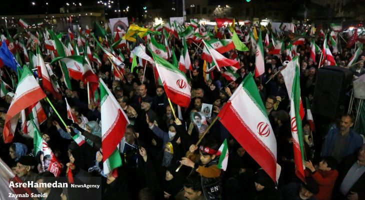 گردهمایی مردم همدان به مناسبت سالروز تأسیس سپاه