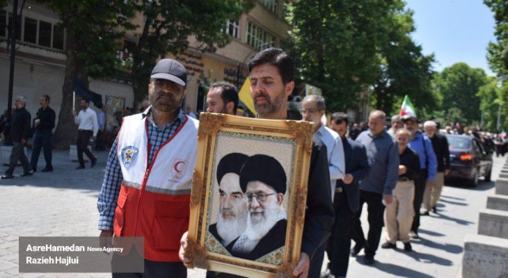 دسته عظیم لبیک‌گویان ملت مبعوث شده در همدان