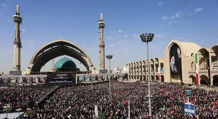 نهاوند عزادار و سیاه‌پوش امام شهید