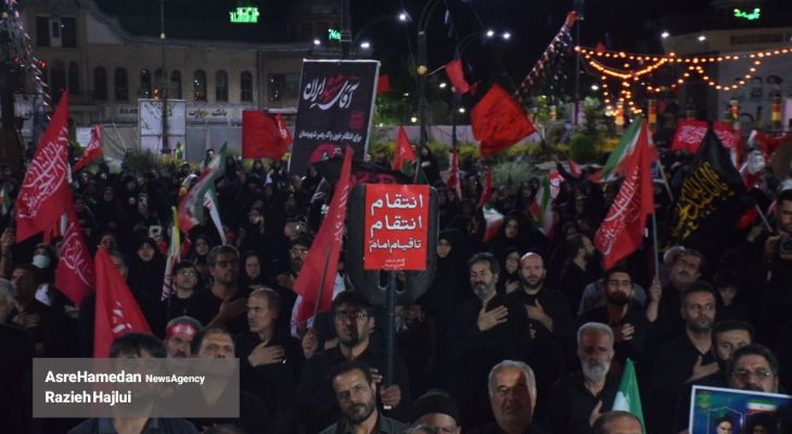 ۱۳۱ روز ایستادگی؛ همدان در سوگ رهبر شهید