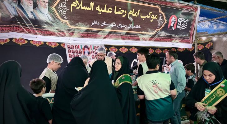 میزبانی کریمانه در موکب رضوی ملایر