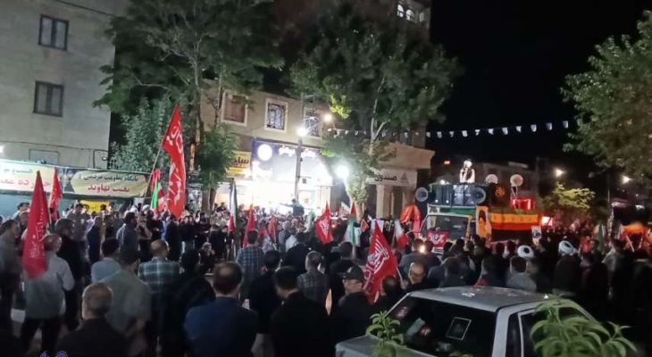 مردم نهاوند همچنان در میدان