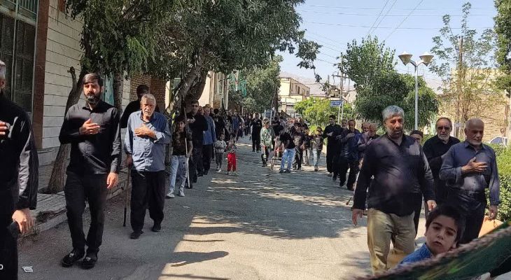 عزاداری دهه آخر صفر در شهر گیان نهاوند