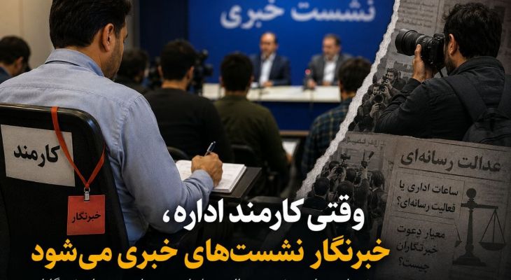 وقتی کارمند اداره، خبرنگارِ نشست‌های خبری می‌شود