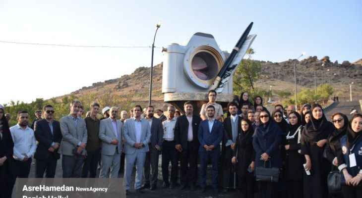 آئین افتتاح بوستان خبرنگار در تویسرکان