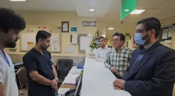 بازدید سرزده دادستان نهاوند از بیمارستان‌ها